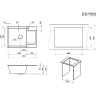 Кухонная мойка GRANULA ESTETICA ES-7003 базальт 7003 BAZALT